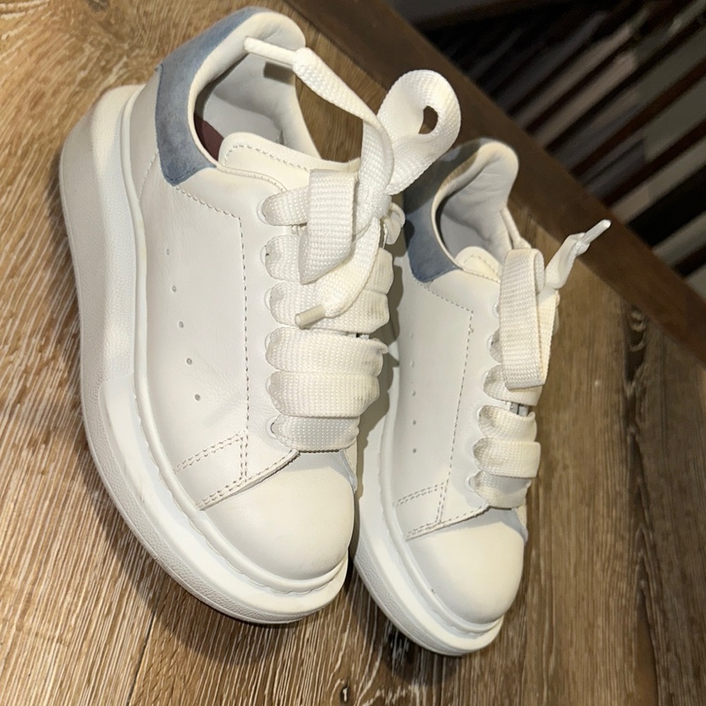 White and Gray Sneakers Alexander McQueen